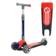 Самокат трехколесный со светящимися колесами Best Scooter Синий с красным - изображение 1