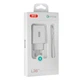 Сетевое зарядное устройство (адаптер) XO L36 1USB / QC3.0 / 3А + Type-C white - изображение 2