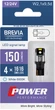Лампа світлодіодна Brevia Power W5W 150Lm 4x1616SMD 12/24V CANbus 2 шт (10108X2) - зображення 1