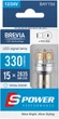 Лампа светодиодная Brevia S-Power P21/5W 330Lm 15x2835SMD 12/24V CANbus 2 шт (20/200) (10203X2) - изображение 1