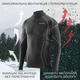 Мужской лонгслив (термокофта) X TECH Maglia Race 3 Munica Lunga lupetto Nero XXXL черный - изображение 4