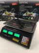 Весы торговые электронные аккумуляторные 6В со счетчиком цены max 50кг шаг 2г Crystal - изображение 1