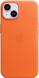 Etui Apple MagSafe Leather Case do Apple iPhone 14 Orange (MPP83) - obraz 4