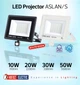Прожектор світлодіодний з датчиком руху Horoz Electric 10W ASLAN/S-10 6400K - зображення 5