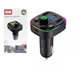ФМ модулятор FM трансмиттер Earldom ET-M79 BT 3.1A DC12-24 RGB 7 цветов. TF- карт, U-диск, PD, Charger (80415) - изображение 1