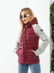 Куртка sport style ветровка с трикотажными рукавами от Khan kh1011, вишня 50 - изображение 3