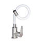 Змішувач для кухні Lidz Vida 015F3 з гнучким виливом (k35) LDVID015F3WHI43357 White / Nickel - изображение 3