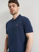 Поло длинное мужское Levi`s Housemark Polo 35883-0005 M Темно-синее (5400898916349) - изображение 4