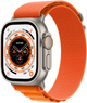 Smartwatch Apple Watch Ultra GPS + Cellular 49mm Titanium Case with Orange Alpine Loop - Small (MNHH3) - obraz 1