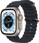 Smartwatch Apple Watch Ultra GPS + Cellular 49mm Titanium Case with Midnight Ocean Band (MQFK3) - obraz 1