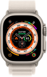 Smartwatch Apple Watch Ultra GPS + Cellular 49mm Titanium Case with Starlight Alpine Loop - Small (MQFQ3) - obraz 4