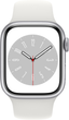Smartwatch Apple Watch Series 8 GPS 41mm Silver Aluminium Case with White Sport Band (MP6K3) - obraz 2