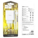 Зарядне мережеве HOCO C97A PD+QC3.0 20W (1USB 3A) Lightning-Type-C Білий - изображение 2