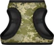Шлея для собак мягкая WAUDOG Clothes c QR паспортом "Милитари" S2 В 46-50 см С 43-45 см (228-4026Collar) (4823089359588) - изображение 2
