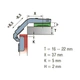 Петля мебельная Linken System угловая 135° (роговая) - изображение 2