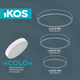 Светильник потолочный с пультом ДУ Ikos Colo 40W 2800-6500К IP20 0002-BLG - изображение 6