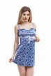 Ночная рубашка женская из сатина Felisiya Lingerie Синий 112-061 М (2000004972011) - изображение 1
