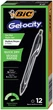 Набір гелевих ручок BIC Gel-Ocity Quick Dry, Чорний 0.7 мм 12 шт автоматичні (RGLCG11-BLK) (B01MSBOBM7) - зображення 1