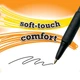 Набор шариковых ручек 12 шт автоматических BIC Soft Feel, 1 мм. Черные (SCSF11-Blk) (BICSCSF11BK) - изображение 5