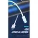 Дата кабель USB-C to USB-C 1.0m PD-B83a 60W Proda (PD-B83a-WHT) - изображение 2