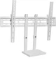 Комплект наклонный кронштейн для телевизора + полка для тюнера (VESA 600*400/40кг) 13w907mt Белый - зображення 1