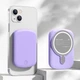 УМБ магнитный павербанк безпроводное зарядное MagSafe Power Bank Battery Pack 5000mAh 20W Фиолетовый (10099) - изображение 1