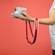 Ремень для фотоаппарата Polaroid Camera Strap Flat Red stripe (006050) - изображение 2