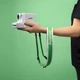 Ремень для фотоаппарата Polaroid Camera Strap Flat Green stripe (006051) - изображение 3