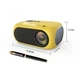 Портативний домашній мініпроєктор XIDU M24 з динаміком, (yellow) з перехідником для WiFi в комплекті - изображение 2