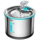 Поїлка питний фонтан для котів, кішок та собак NPET WF210 1.5L з нержавіючої сталі та підсвічуванням - зображення 2