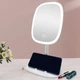 Дзеркало косметичне з підсвіткою LienLi LED Mirror для макіяжу з підставкою для телефону - зображення 9