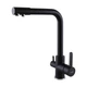 Смеситель для кухни с подключением фильтрованной воды Globus Lux LAZER GLLR-0444-10-BB Черный - изображение 5