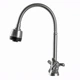 Смеситель для кухни DOMINO DK-H1-2N-103MA Chrom крест керамика,с гофровливом - изображение 2