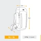 Туристический Рюкзак для Треккингу FORCLAZ Trek 900 (90л + 10л) 88 x 54 x 43см Хаки - изображение 2