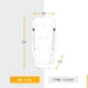 Женский Туристический Рюкзак для Трекинга FORCLAZ MT900 (45л + 10л) 65 x35 x 30см с Дождевиком Серый - изображение 2