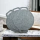 Набор из 3 подставок под горячее 28*23 см Gray-Pan-1603 серый - изображение 1