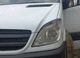 Вії Прямі (чорні, ABS, 2006-2013) чорний глянець для Mercedes Sprinter W906 рр - зображення 4