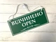Табличка вивіска відчинено / зачинено зелена з білим на присосці ПВХ 3мм (290х120х3) ОЗ-015 - изображение 1