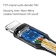 Усилитель звука, переходник, внешняя звуковая карта, ЦАП, DAC Jcally JM08L Lightning to 3,5 мм - изображение 3