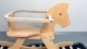 Дерев'яний кінь-качалка PlayTive 86 x 58 x 30,5 см WOOD + коврик - зображення 5
