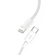 Кабель USB XO NB113 Type-C to Lightning PD 18W Fast Charge 2A white - зображення 1