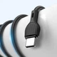 Кабель USB XO NB200 Type-C Quick Charge 2.1A black - зображення 2