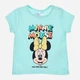 Детская футболка для девочки Disney Minnie WE0053 67 см Светло-Синяя (3609086521972) - изображение 1