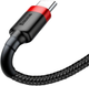 Baseus Cafule Kabel USB do Type-C 2A 2.0 m Czerwony/Czarny (CATKLF-C91) - obraz 2