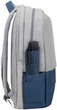 Plecak na laptopa RIVACASE Prater 7567 17.3" Grey/Dark Blue (7567 (Grey/Dark Blue)) - obraz 4