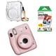 Камера моментальной печати Fujifilm Instax Mini 11 Blush Pink / Чехол прозрачный / Фотобумагой на 20 снимков - изображение 1