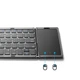 Бездротова клавіатура з тачпадом складана VHG B089 Foldable Bluetooth Keyboard Black - зображення 8