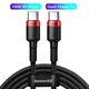 Кабель Baseus Cafule Fast Charging Type-C to Type-C 100W 100 cм (CATKLF-DL91) Red-black - изображение 1