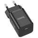 Сетевое зарядное устройство Hoco N19 Rigorous PD25W и кабель Type C - Type C Black - изображение 4