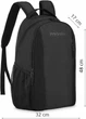 Спортивний рюкзак ZAGATTO Scout 48 x 32 x 17 см, 26л (ZG699) чорний - изображение 3